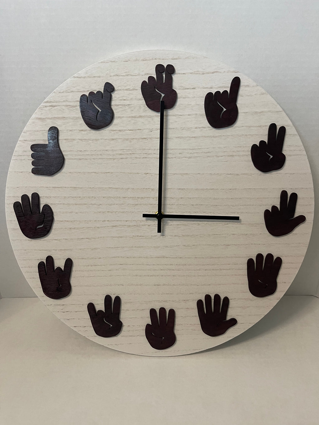 ASL Clock - Black Cherry with Modern movements
