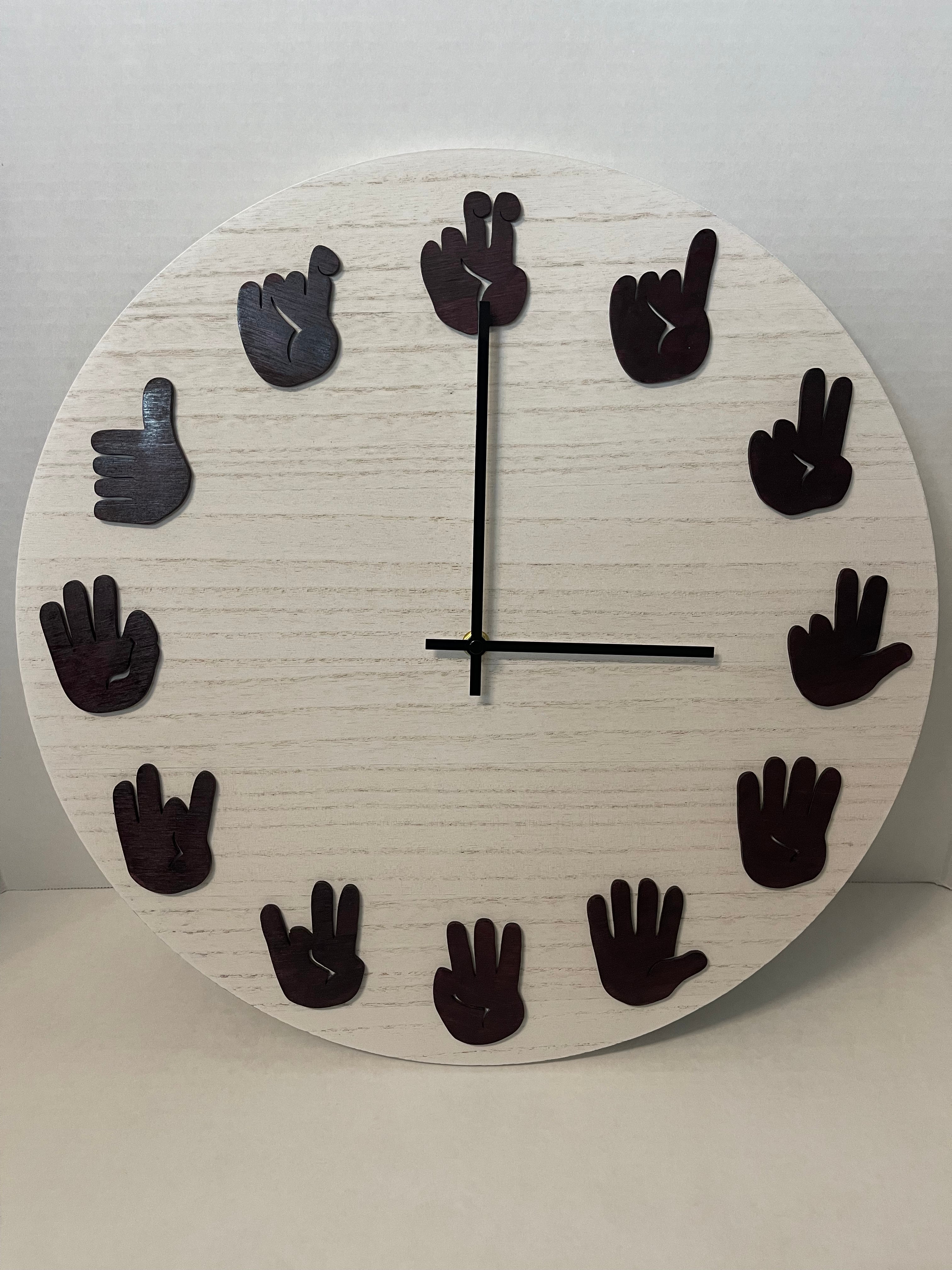ASL Clock - Black Cherry with Modern movements