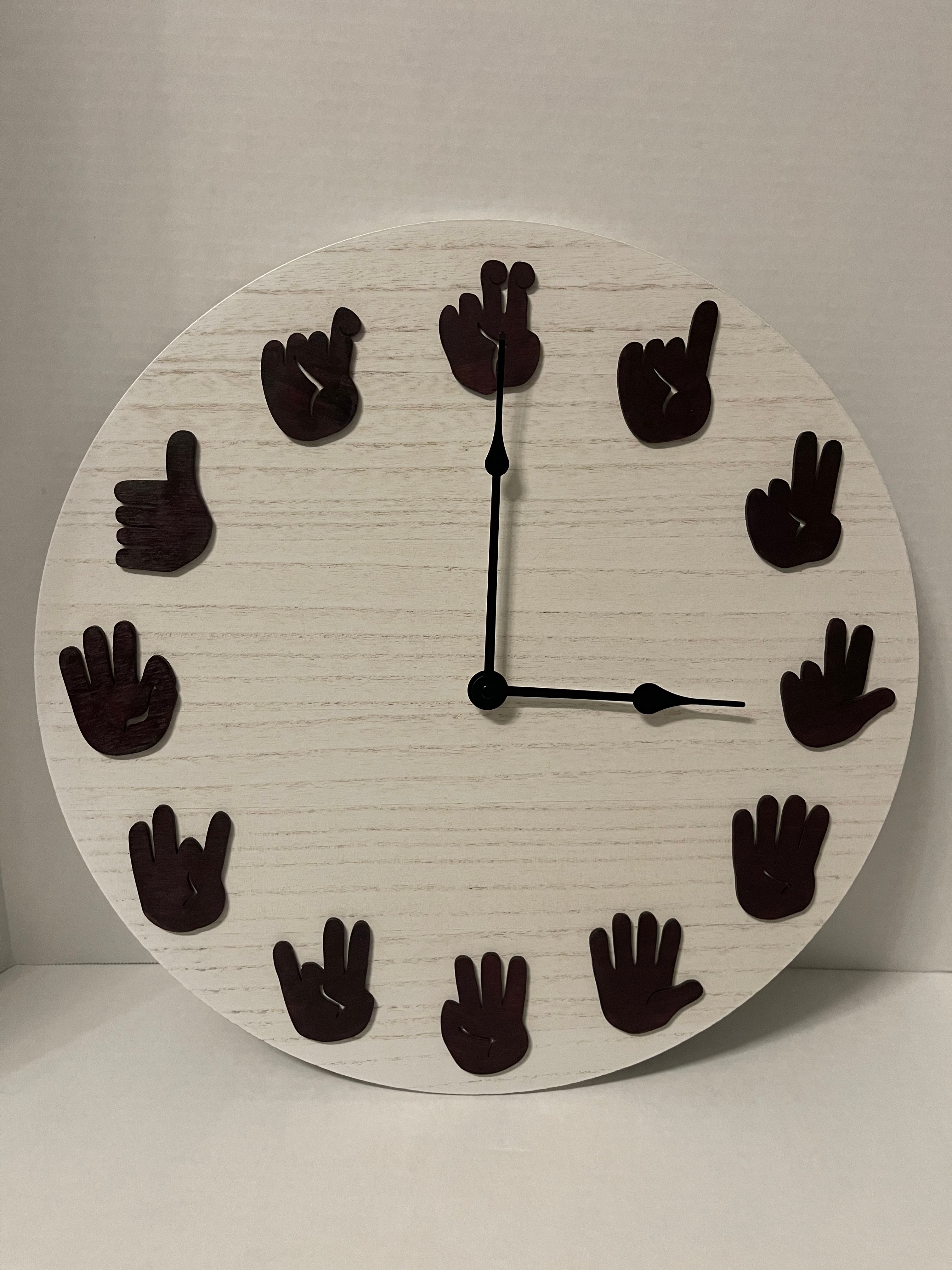 ASL Clock - Black Cherry with Traditional movements
