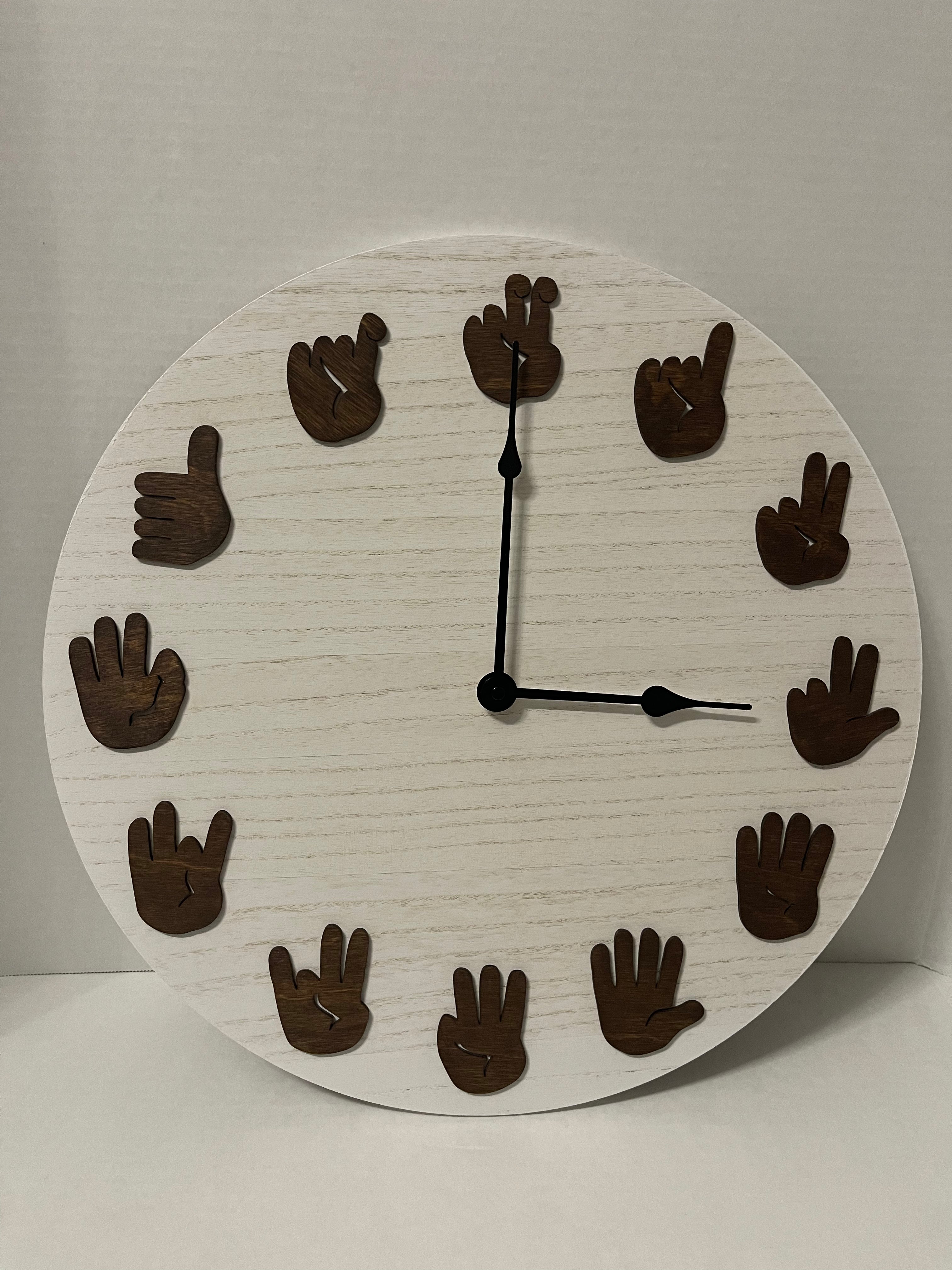 ASL Clock - Dark Walnut with Traditional movements
