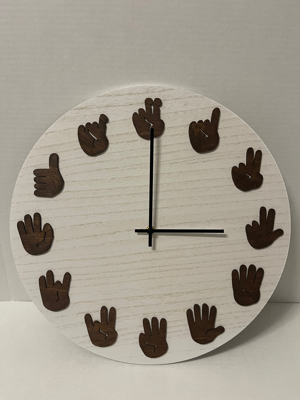 ASL Clock - Dark Walnut with Modern movements