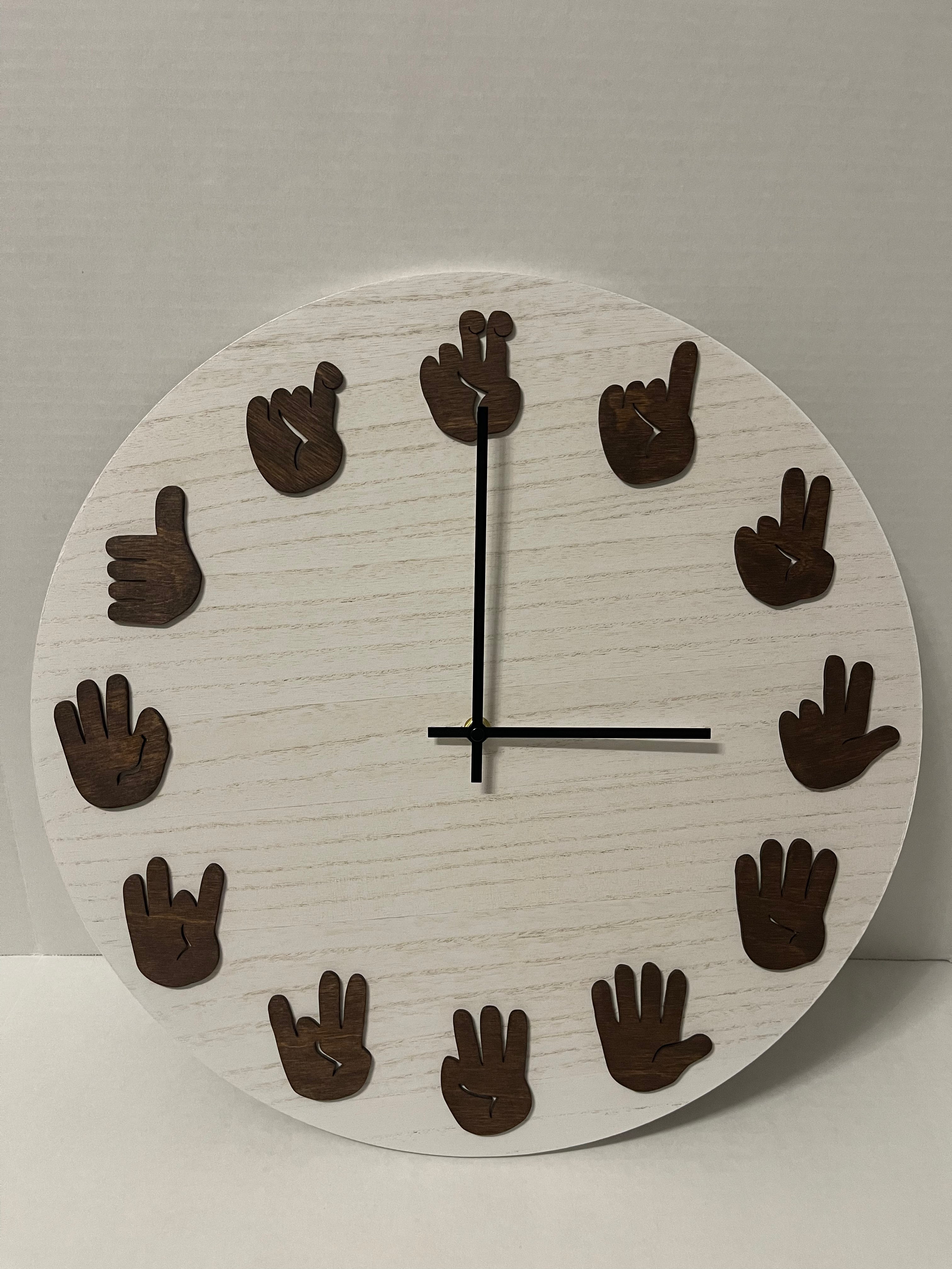 ASL Clock - Dark Walnut with Modern movements
