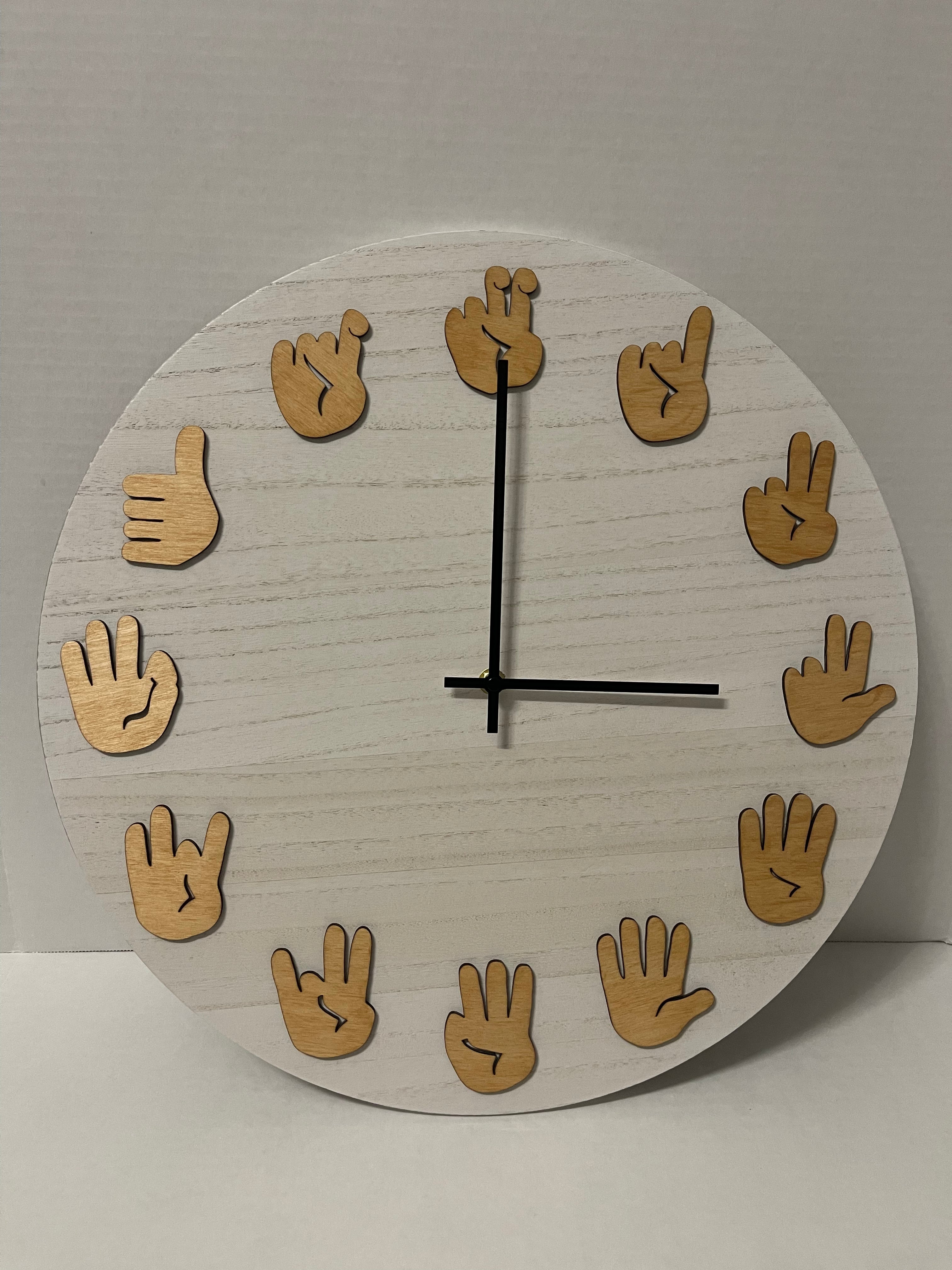 ASL Clock - Golden Pecan with Modern movements