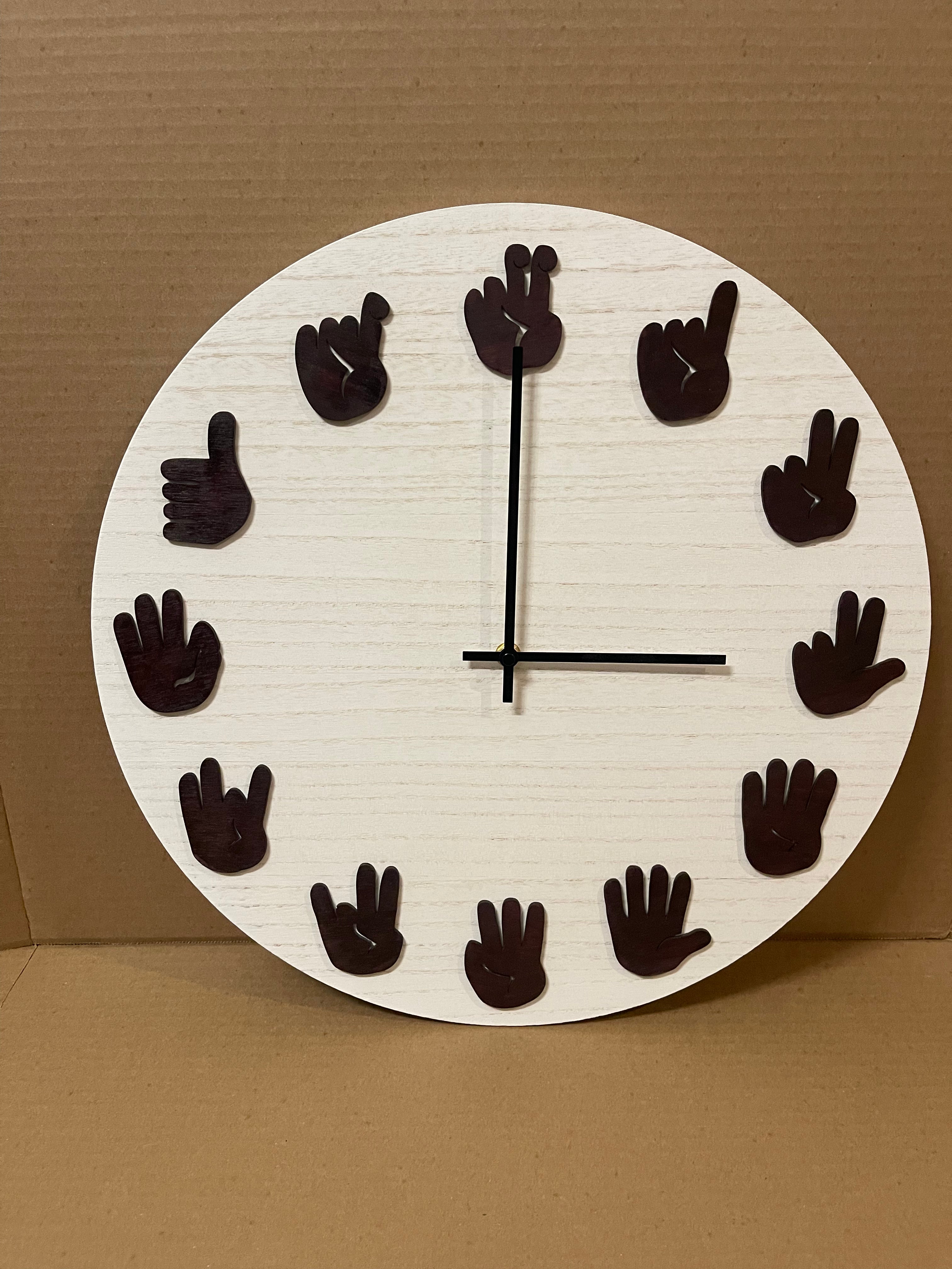 ASL Clock - Black Cherry with Modern movements