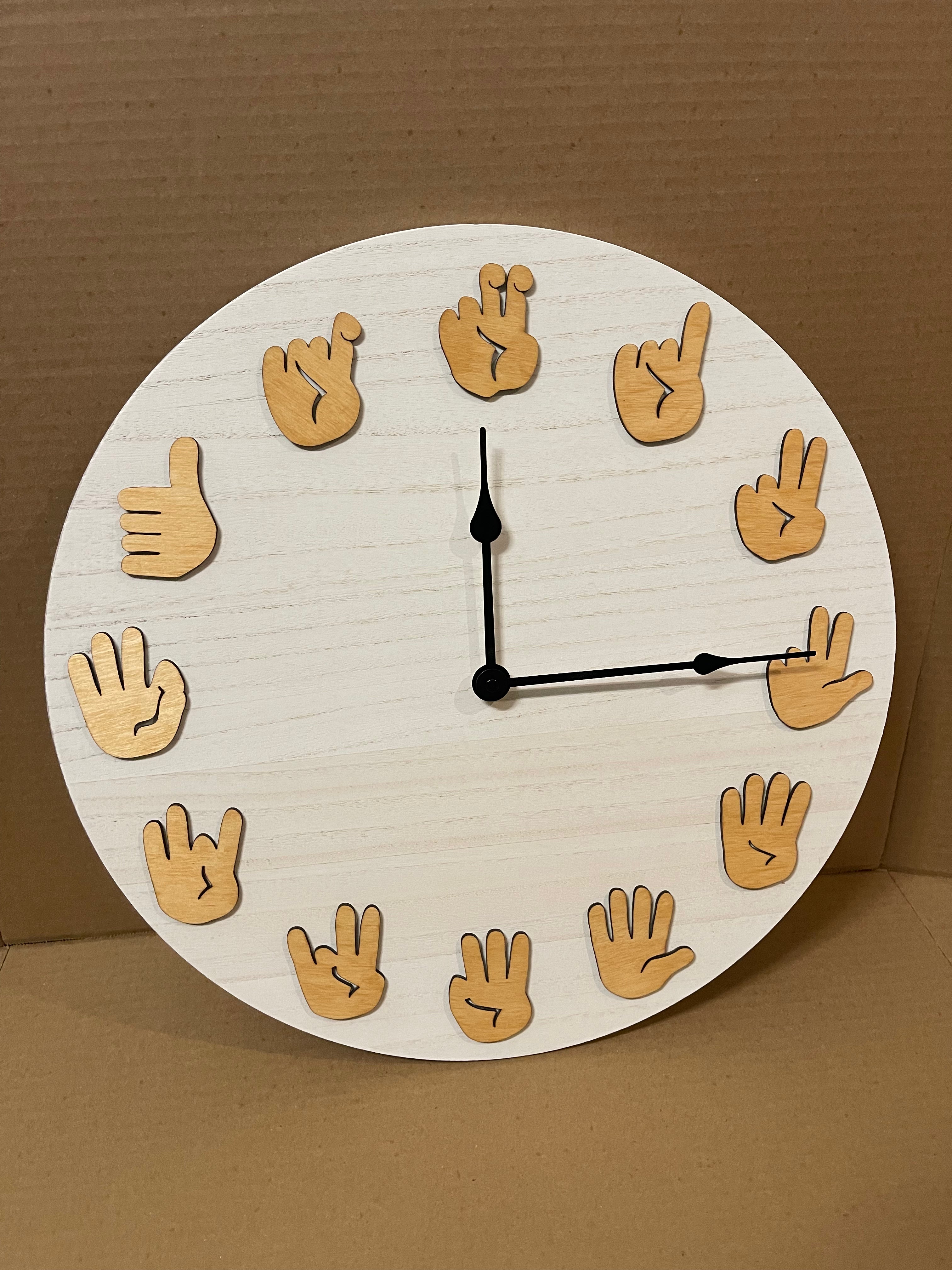 ASL Clock - Golden Pecan with Traditional movements