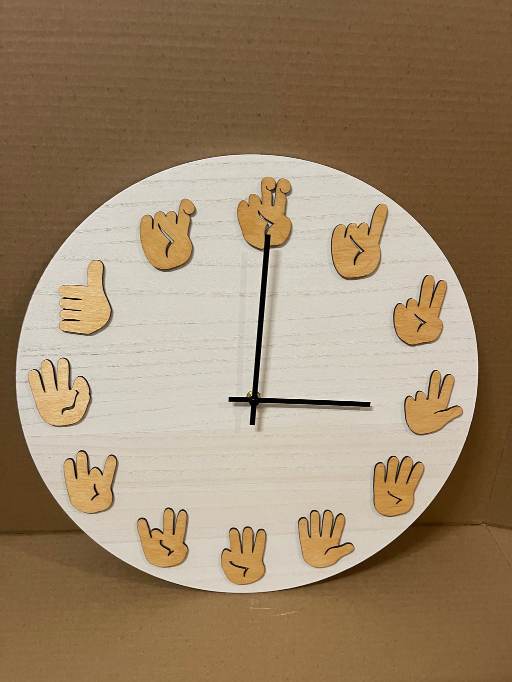 ASL Clock - Golden Pecan with Modern movements