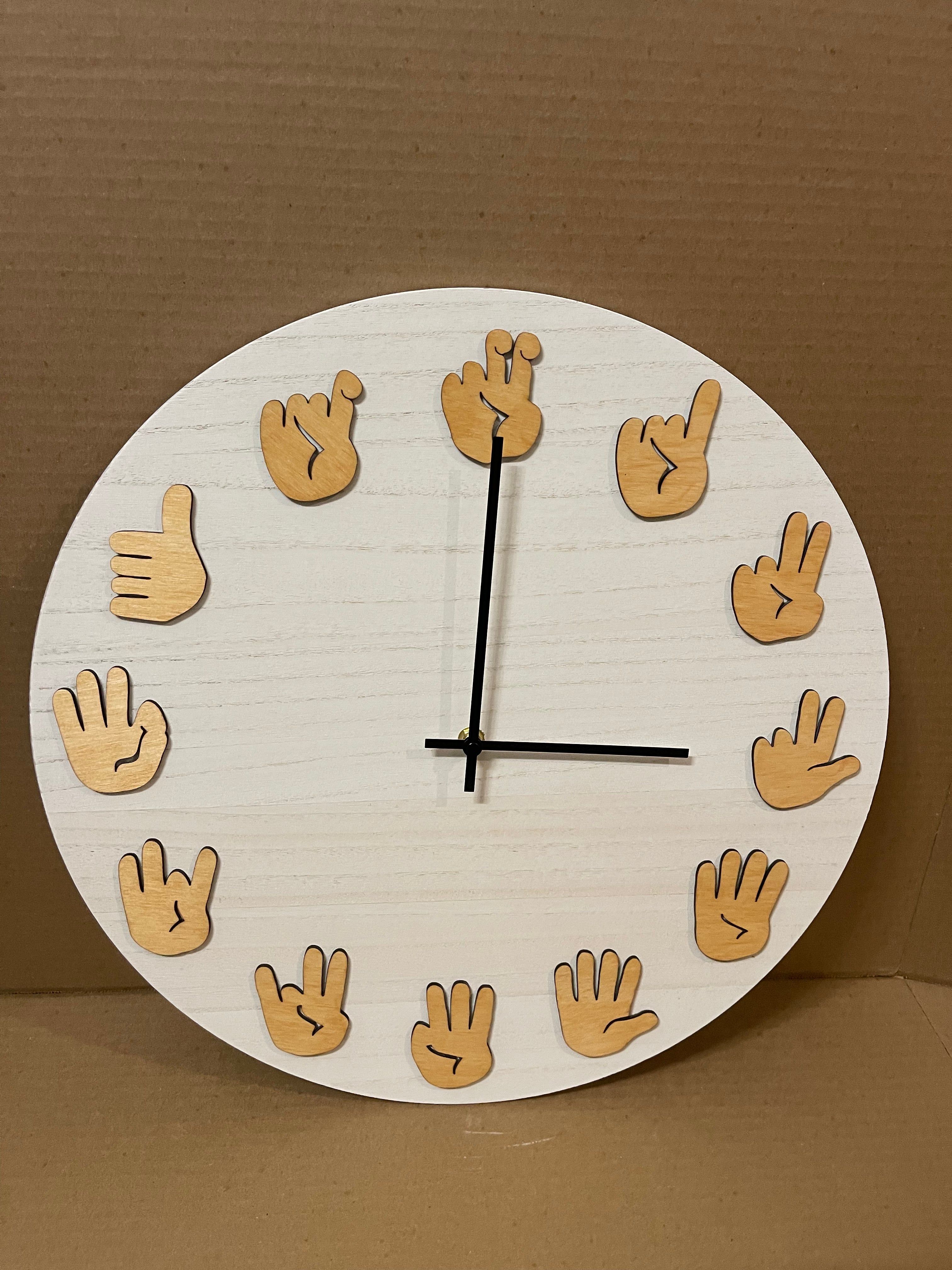 ASL Clock - Golden Pecan with Modern movements