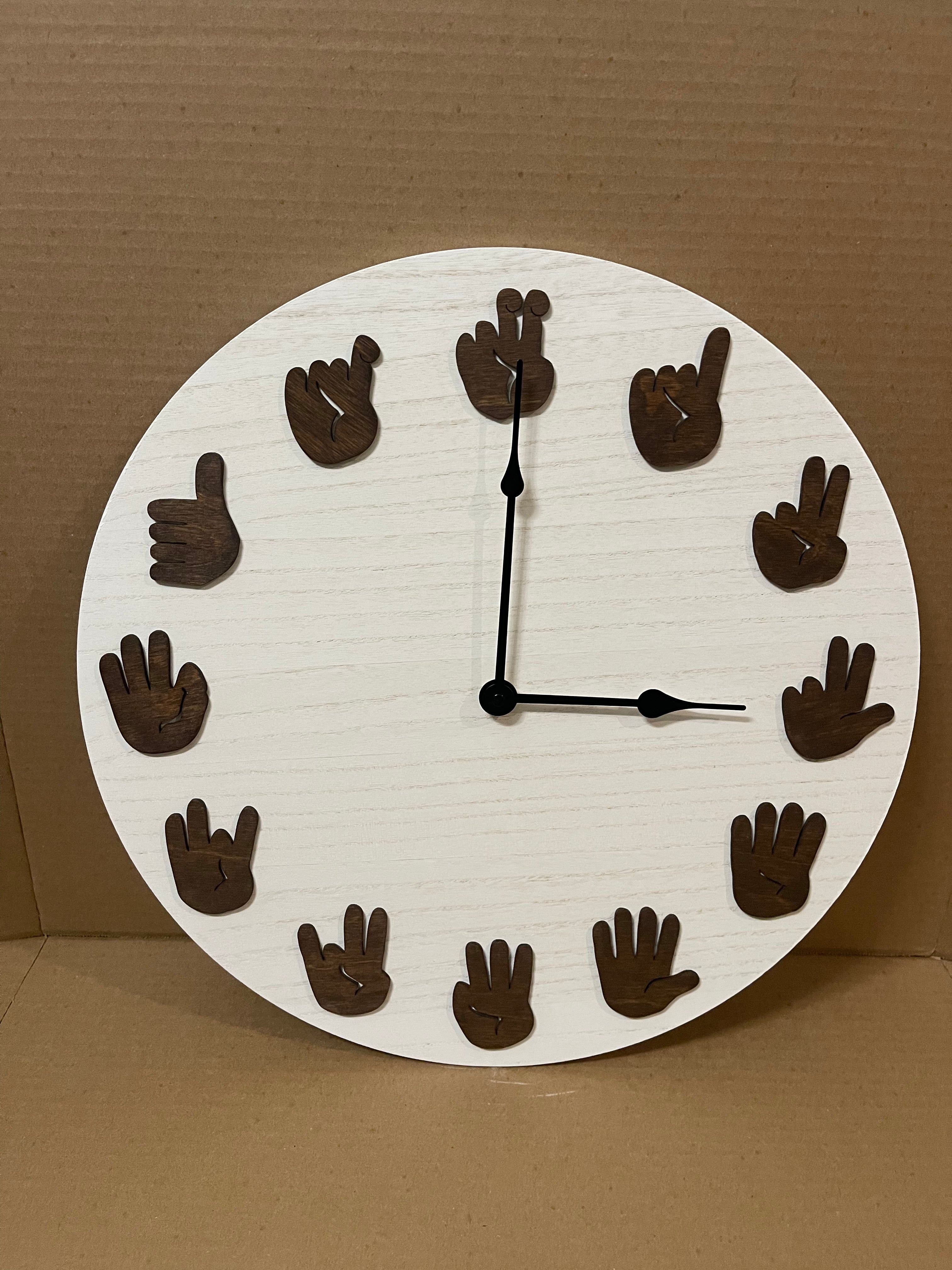 ASL Clock - Dark Walnut with Traditional movements