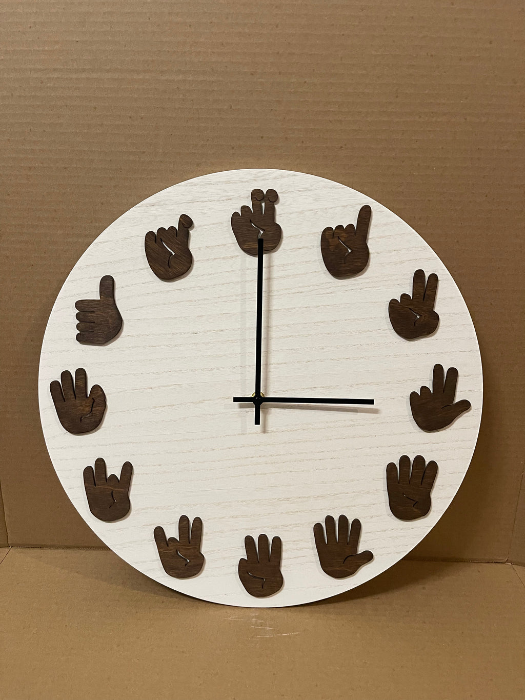 ASL Clock - Dark Walnut with Modern movements