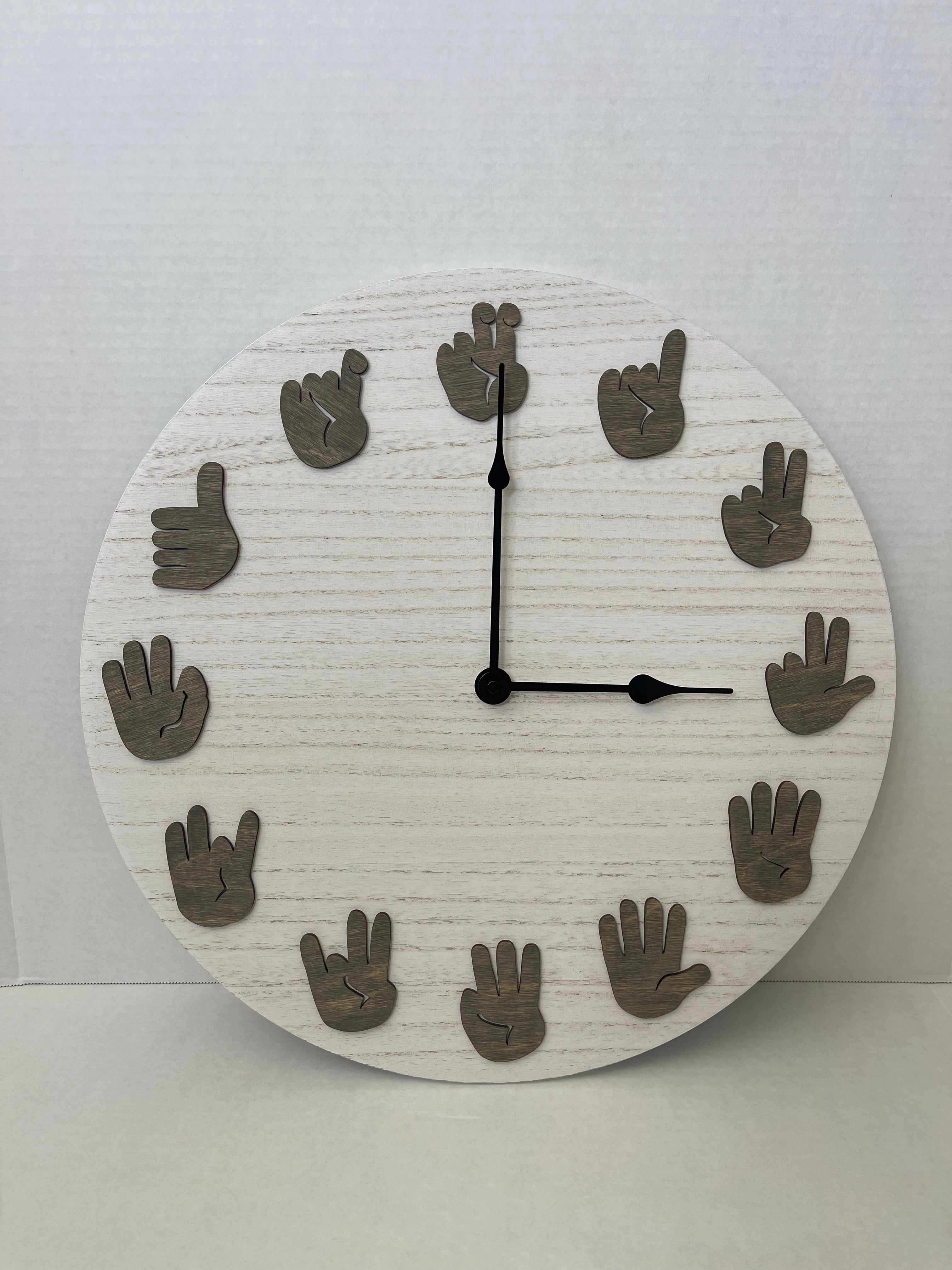 ASL Clock - Barrel Brown with Traditional movements
