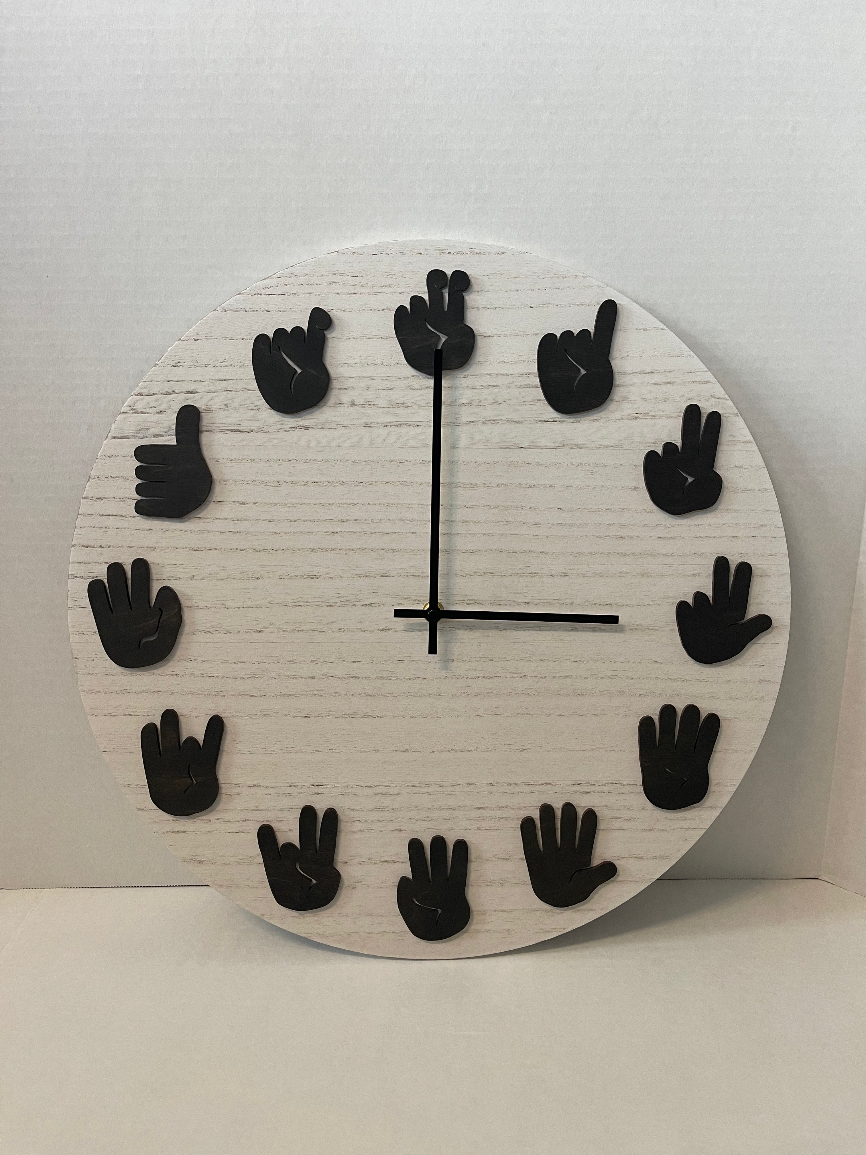 ASL Clock - Ebony Black with Modern movements