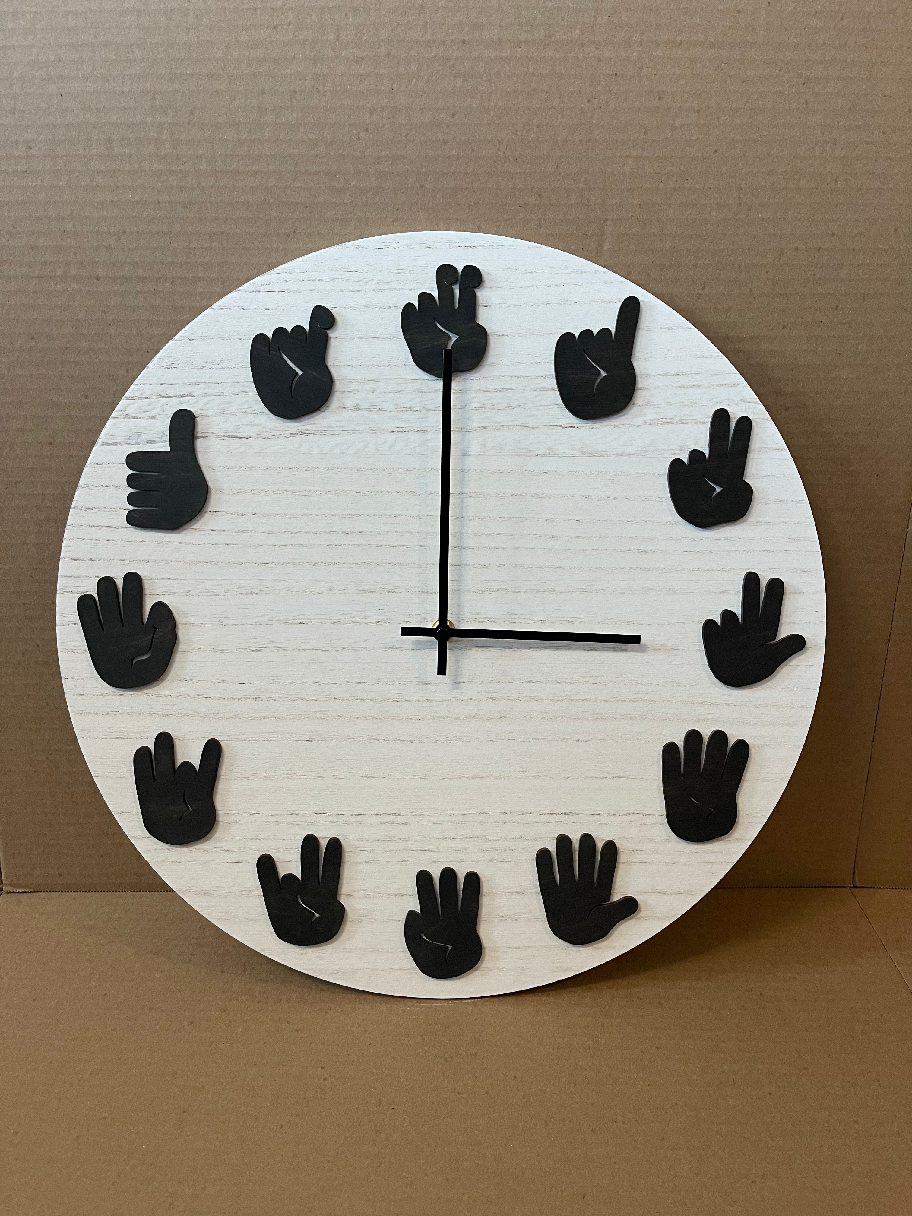 ASL Clock - Ebony Black with Modern movements